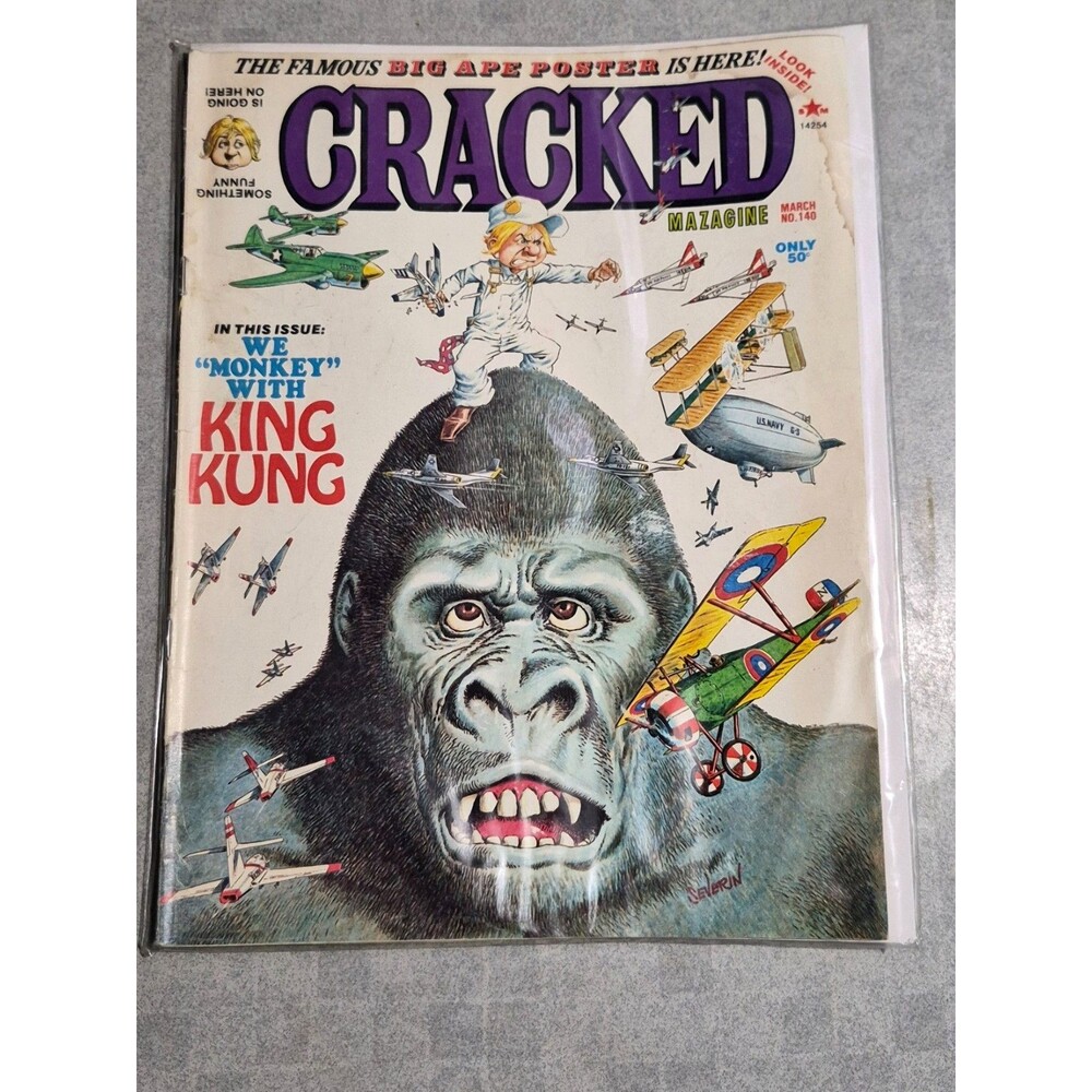 Cracked Magazine March 1977 #140 King Kung, The Blue Night, Shut-Ups